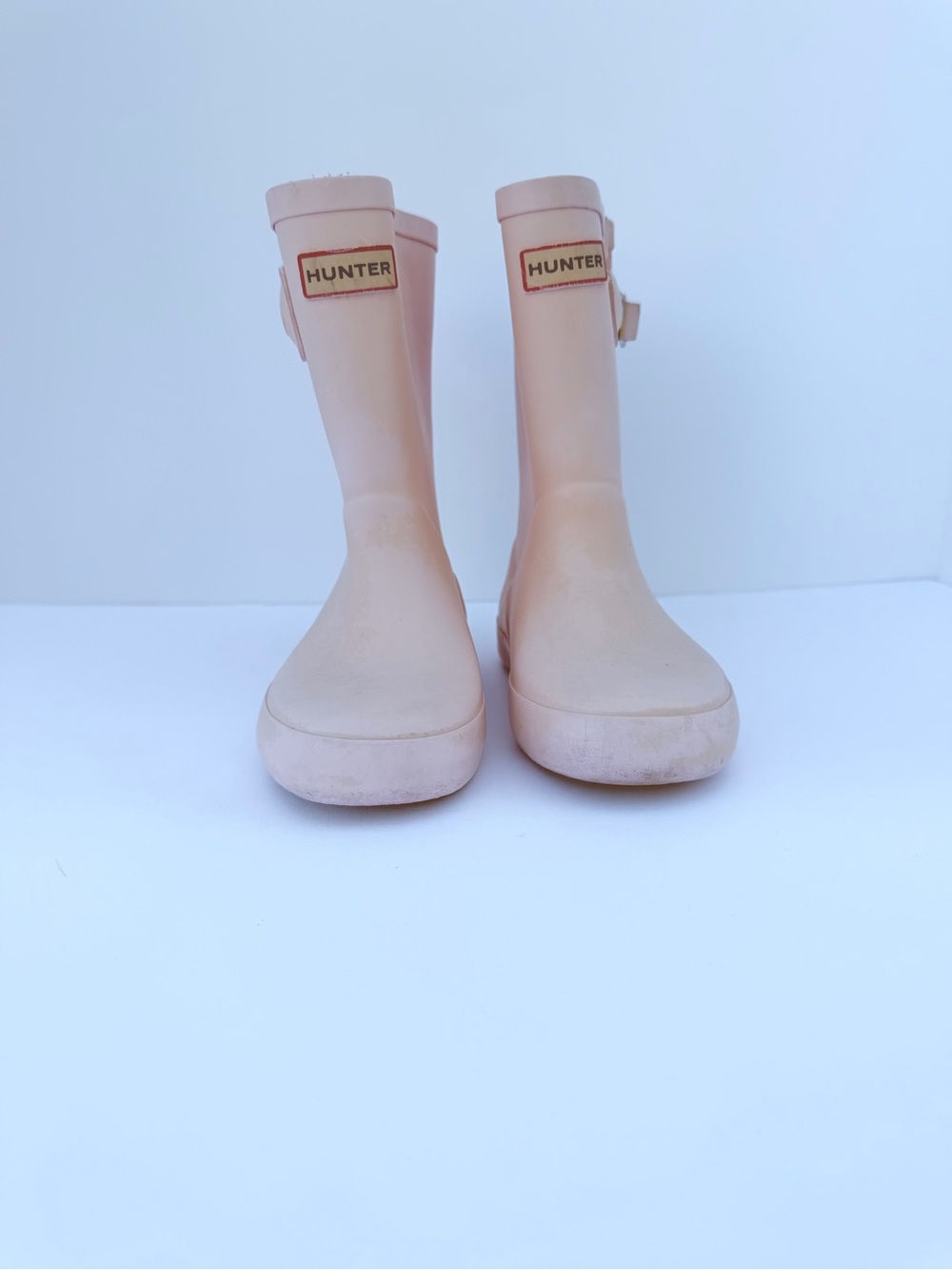 Hunter Kids Pale Pink Mid-Calf Rubber Boots